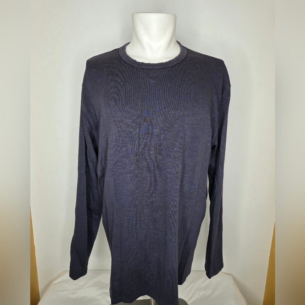 Velvet Size XL Men's Dark Gray Long Sleeve Tee